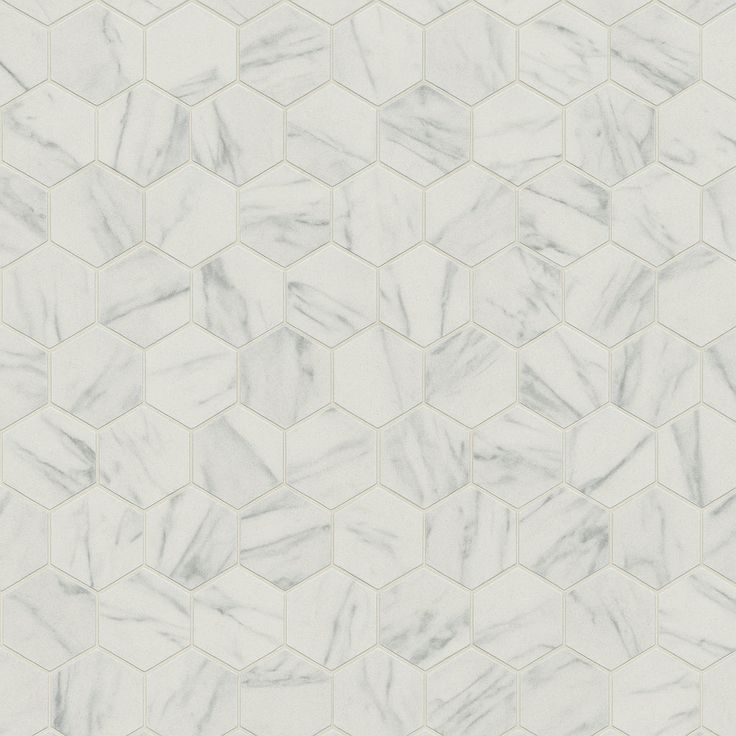 Carrara 10 in. x 12 in. x 6.35mm Ceramic Hexagon Mosaic Floor and Wall Tile (9.72 sq. ft./Case)