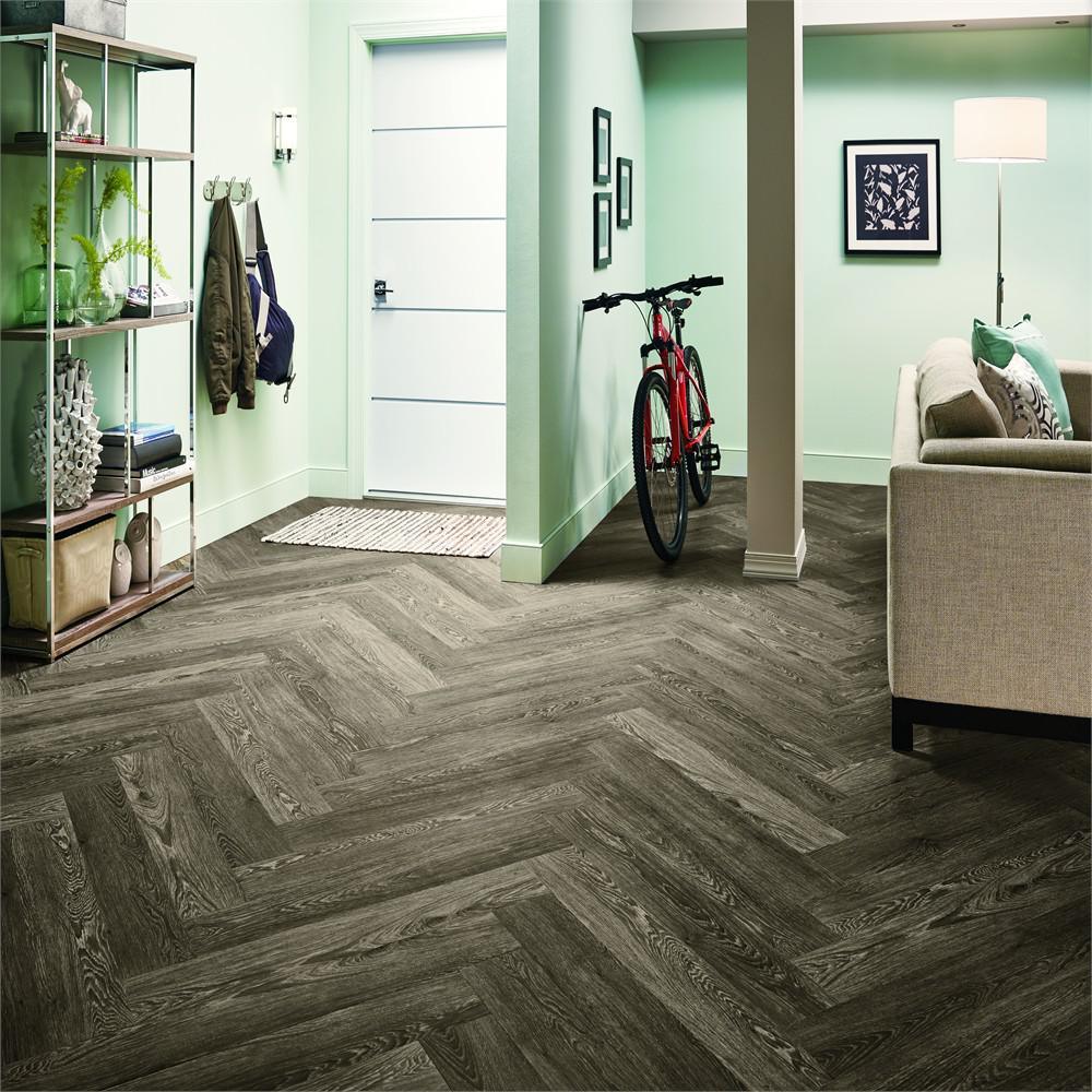 Armstrong American Home Mocha 6 in. x 36 in. Glue Down Vinyl Plank (35.95 sq. ft. / carton) - Super Arbor
