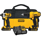 20-Volt MAX Lithium-Ion Cordless Drill/Driver and Impact Combo Kit (2-Tool) with (2) Batteries 1.3Ah, Charger and Bag - Super Arbor