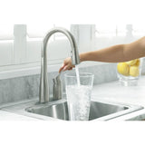 Simplice Single-Handle Pull-Down Sprayer Kitchen Faucet in Vibrant Stainless - Super Arbor
