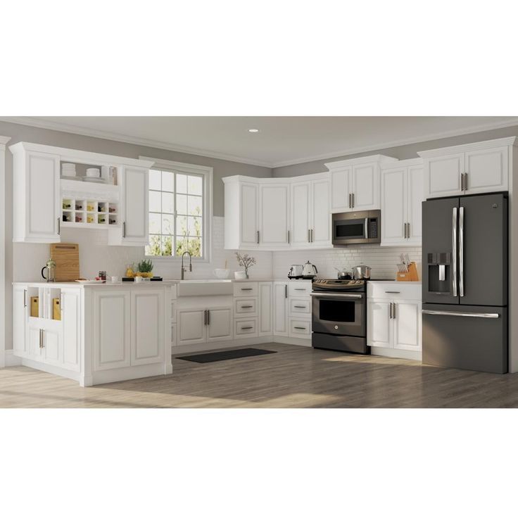 Hampton Assembled 28.5x34.5x16.5 in. Lazy Susan Corner Base Kitchen Cabinet in Satin White