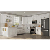 Hampton Assembled 28.5x34.5x16.5 in. Lazy Susan Corner Base Kitchen Cabinet in Satin White
