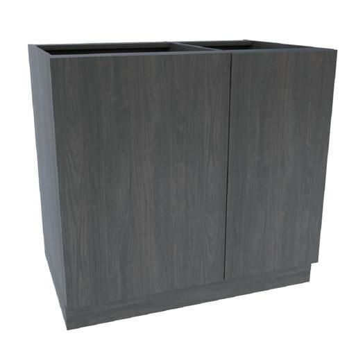 Cambridge 36-in W x 34.5-in H x 24-in D Carbon Marine Wood Engineered Wood Door Base Stock Cabinet