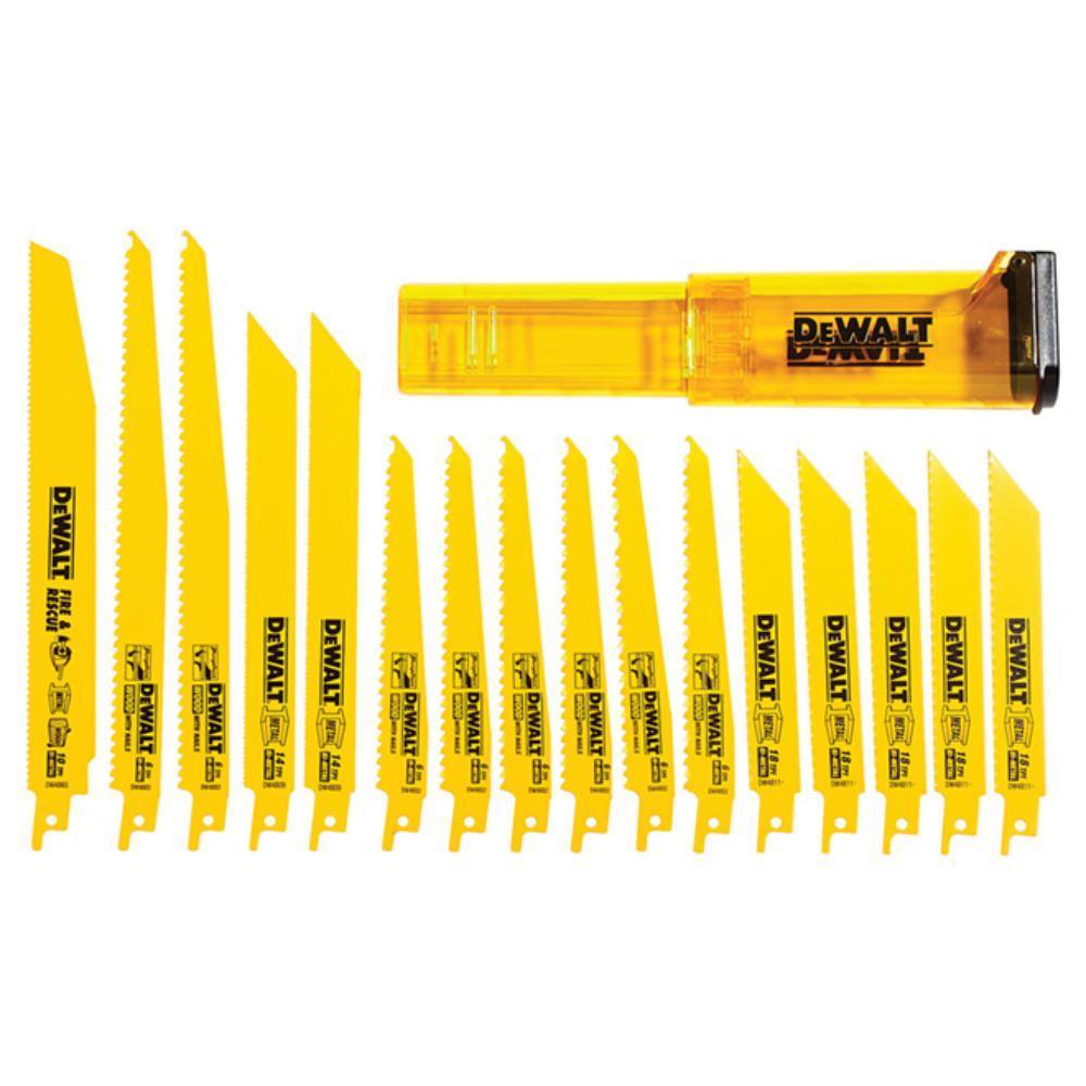 Bi-Metal Reciprocating Saw Blade Set with Case (16-Piece) - Super Arbor