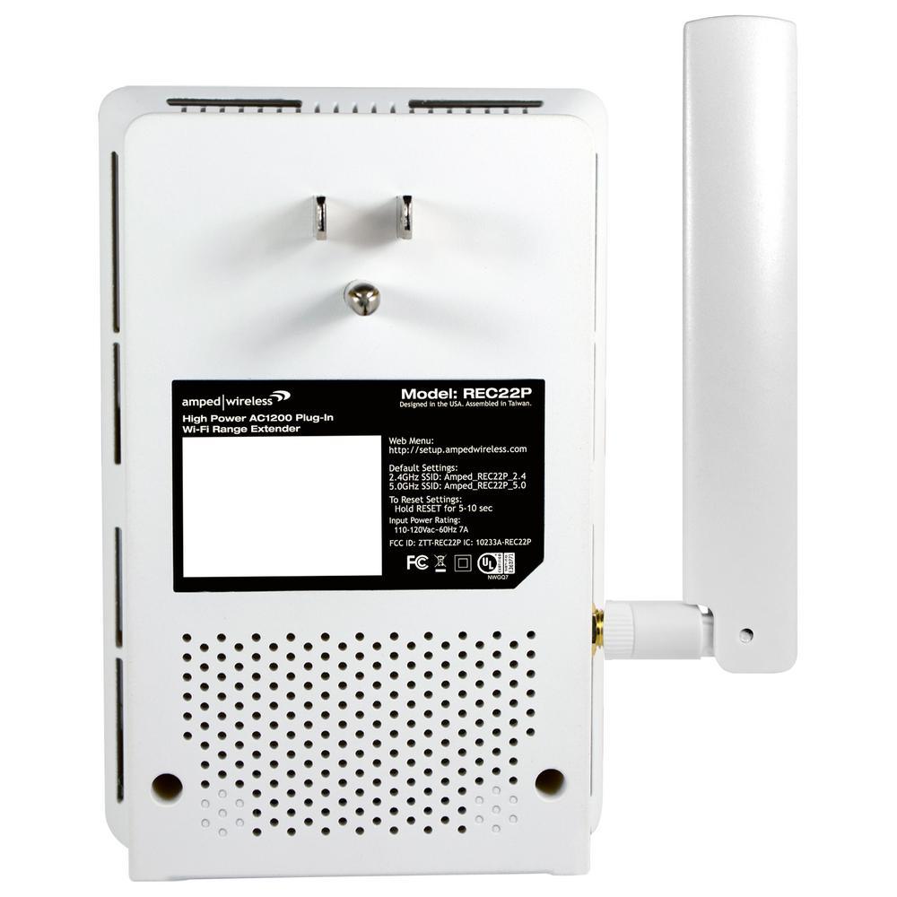 High Power Plug-In AC1200 Wi-Fi Range Extender - Super Arbor