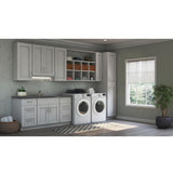 Shaker Assembled 28.5x34.5x16.5 in. Lazy Susan Corner Base Kitchen Cabinet in Dove Gray