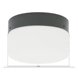 Lucci Airfusion Climate Charcoal Glass Ceiling Fan Light Kit