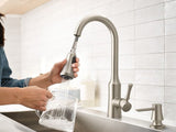 Venango Single-Handle Pull-Down Sprayer Kitchen Faucet with Reflex and Power Clean Attachments in Chrome