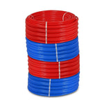 1/2 in. x 300 ft. and 3/4 in. x 300 ft. PEX Tubing Potable Water Pipe - 2 Red 2 Blue - Super Arbor