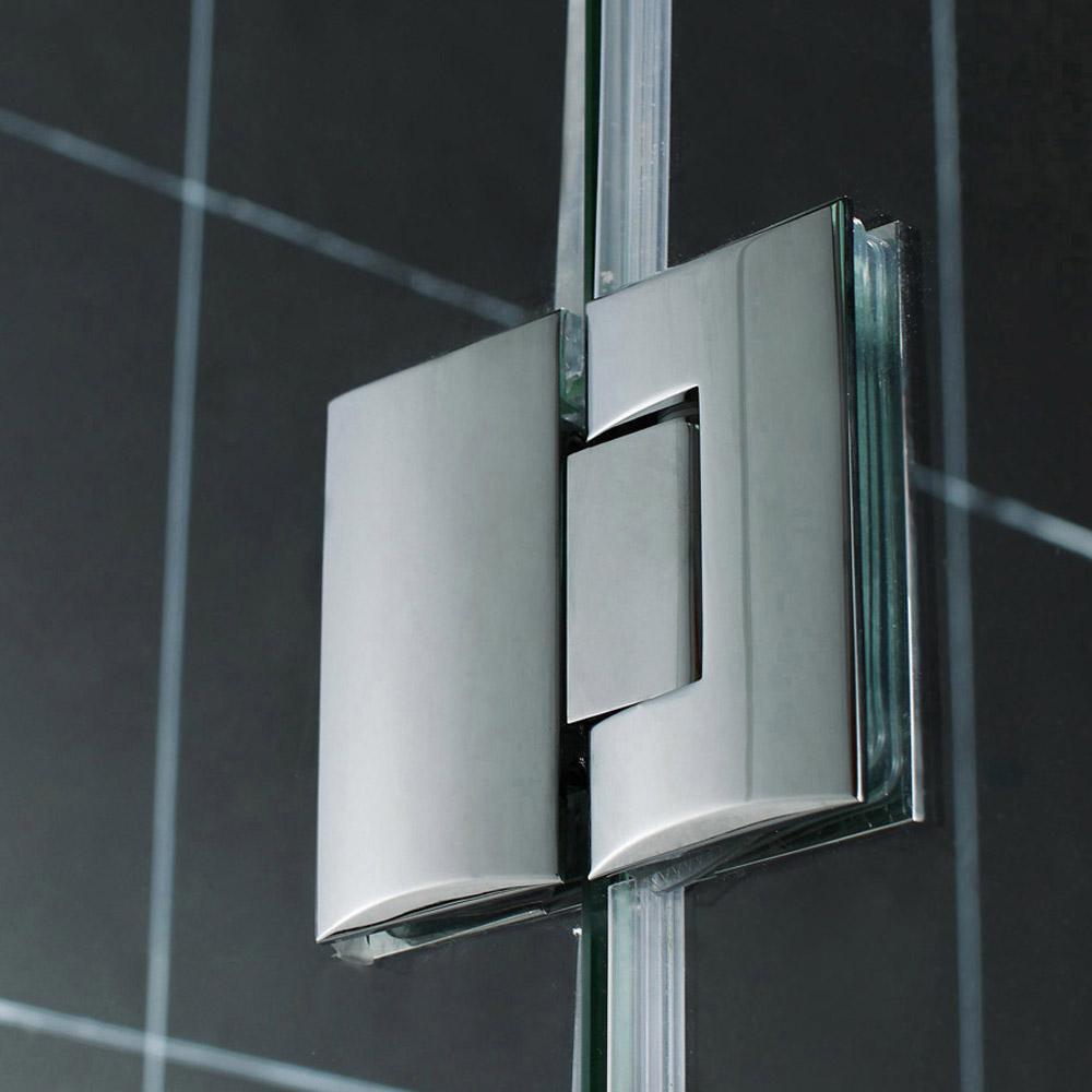 Aqua Lux 48 in. x 58 in. Frameless Hinged Tub Door in Chrome - Super Arbor