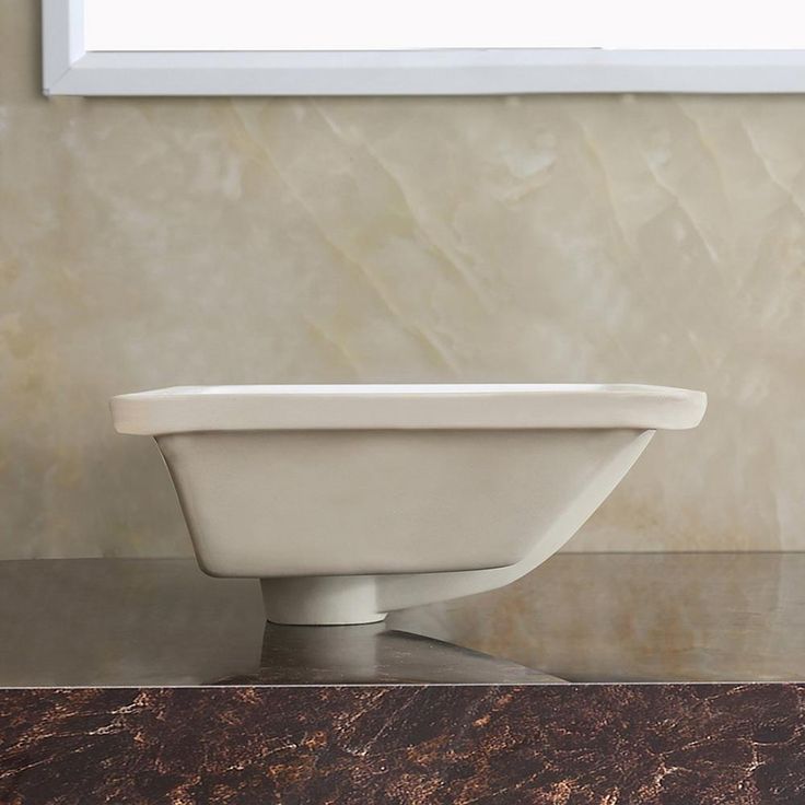 Boyel Living 21 in. x 13 in. Ceramic Rectangular Lavatory Undercounter Bathroom Sink in White