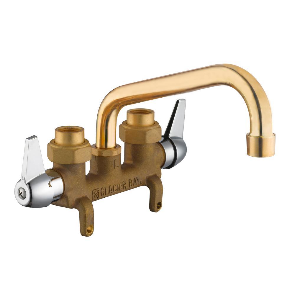 2-Handle Laundry Faucet in Rough Brass - Super Arbor