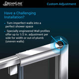 Flex 32 in. x 32 in. x 74.75 in. Corner Framed Pivot Shower Enclosure in Brushed Nickel with White Acrylic Base - Super Arbor
