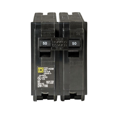 Homeline 50 Amp 2-Pole Circuit Breaker