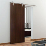 72 in. Stainless Steel Top Mount Sliding Barn Door Track and Hardware Kit
