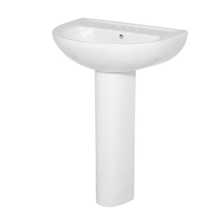 American Standard Evolution Pedestal Combo Bathroom Sink with 4 in. Centers in White