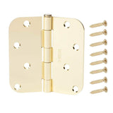 4 in. Satin Brass 5/8 in. Radius Door Hinge