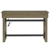 Grey Lift Top Desk With One Usb Charing Port - Super Arbor