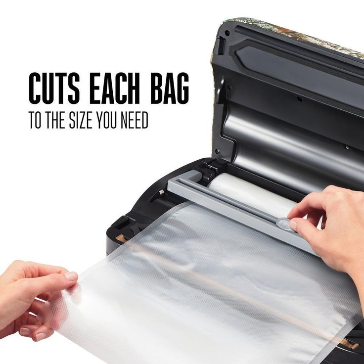 Realtree Edge Camouflage Food Vacuum Sealer with Roll Storage and Bag Cutter