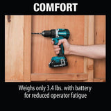 18-Volt LXT Lithium-Ion Compact Brushless Cordless 1/2 in. Driver-Drill Kit w/ (2) Batteries (2.0Ah), Charger, Hard Case