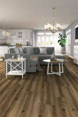 Style Selections Warm Honey Oak 12-mil x 7-in W x 48-in L Water Resistant Interlocking Luxury Vinyl Plank Flooring