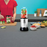 18 oz. Single Speed Silver Jar Blender with Recipe Book