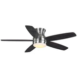 Ashby Park 52 in. White Color Changing Integrated LED Brushed Nickel Ceiling Fan with Light Kit and Remote Control
