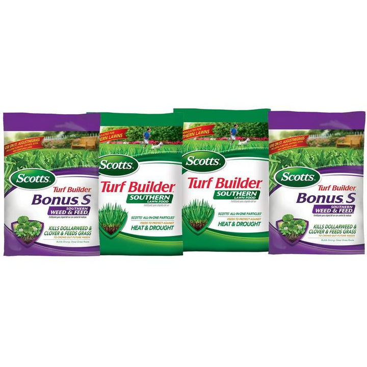 Scotts 10,000 sq. ft. Southern Lawn Fertilizer Program for Centipede, St. Augustine and Zoysia Grass (4-Bag)