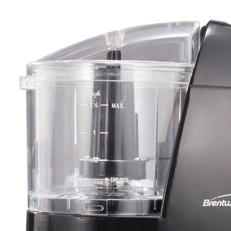 1.5-Cup Single Speed Black Food Chopper
