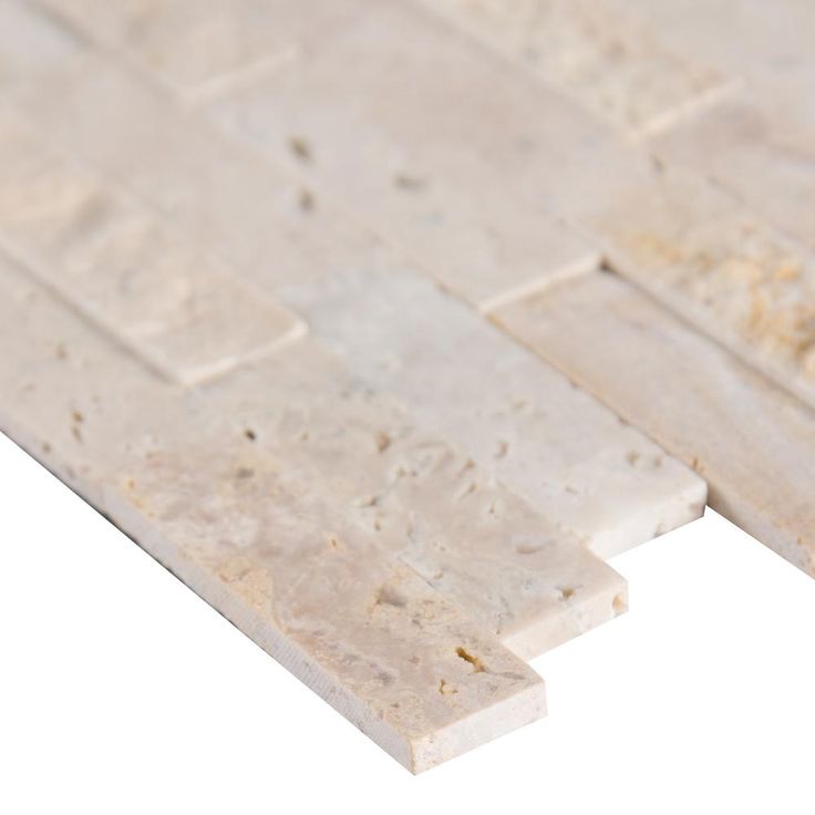 MSI Roman Beige Split Face Peel and Stick 12 in. x 12 in. x 6mm Travertine Mesh-Mounted Mosaic Tile (15 sq. ft. / case)
