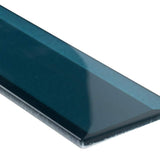 MSI Verde Azul Beveled 2.5 in. x 9 in. x 8mm Glossy Glass Blue Subway Tile (5.6 sq. ft. / case)