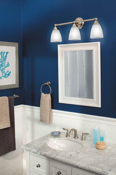 Moen Brantford 18-in Brushed Nickel Wall Mount Single Towel Bar
