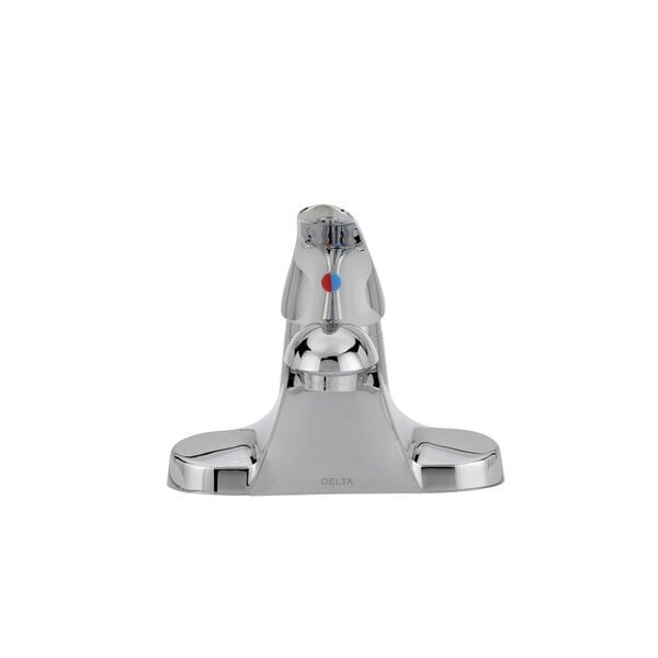 New Lower Price; Delta Foundations Chrome 1-Handle 4-in Centerset WaterSense Bathroom Sink Faucet with Drain