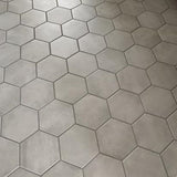 Gios Graphite Hexagon 8-in x 10-in Matte Porcelain Floor and Wall Tile (0.44-sq. ft/ Piece)