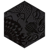 Gaudi Lux Hex Black 8-5/8 in. x 9-7/8 in. Porcelain Floor and Wall Tile (11.56 sq. ft./Case)