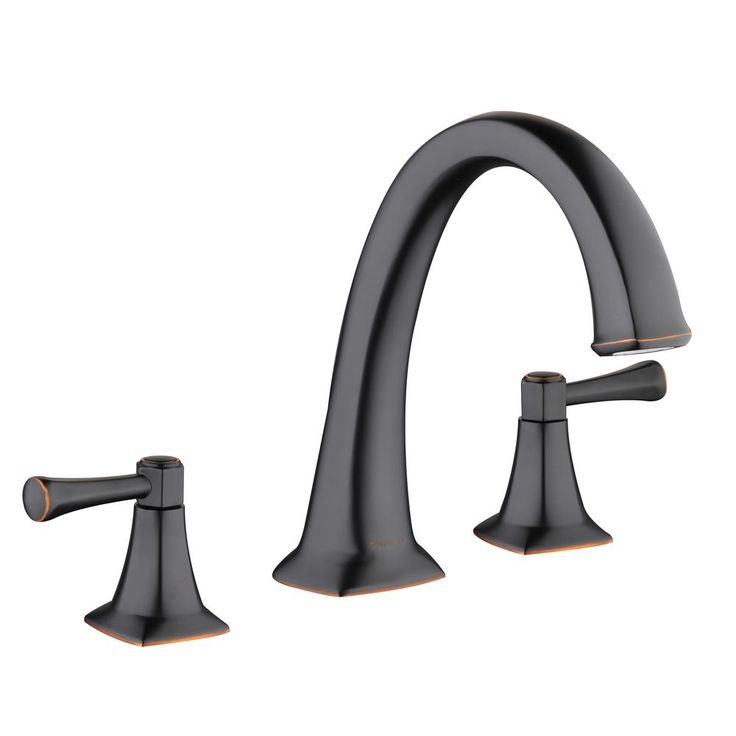 Stillmore 2-Handle Deck-Mount Roman Tub Faucet in Brushed Nickel
