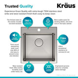 Standart PRO Drop-In Stainless Steel 18 in. 1-Hole Single Bowl Kitchen Sink - Super Arbor