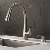Delta Dunsley 1-Handle Deck Mount Pull-Down Handle/Lever Residential Kitchen Faucet (Deck Plate Included)