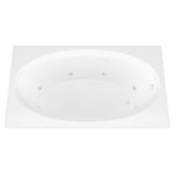 Imperial 7 ft. Rectangular Drop-in Whirlpool Bathtub in White - Super Arbor