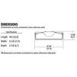 Contractor Select SBL4 Series 4 ft. Dimmable 4000K Cool White Integrated 3994 Lumen LED Square-Basket Wraparound - Super Arbor