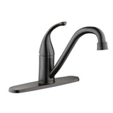 Builders Single-Handle Standard Kitchen Faucet in Bronze - Super Arbor