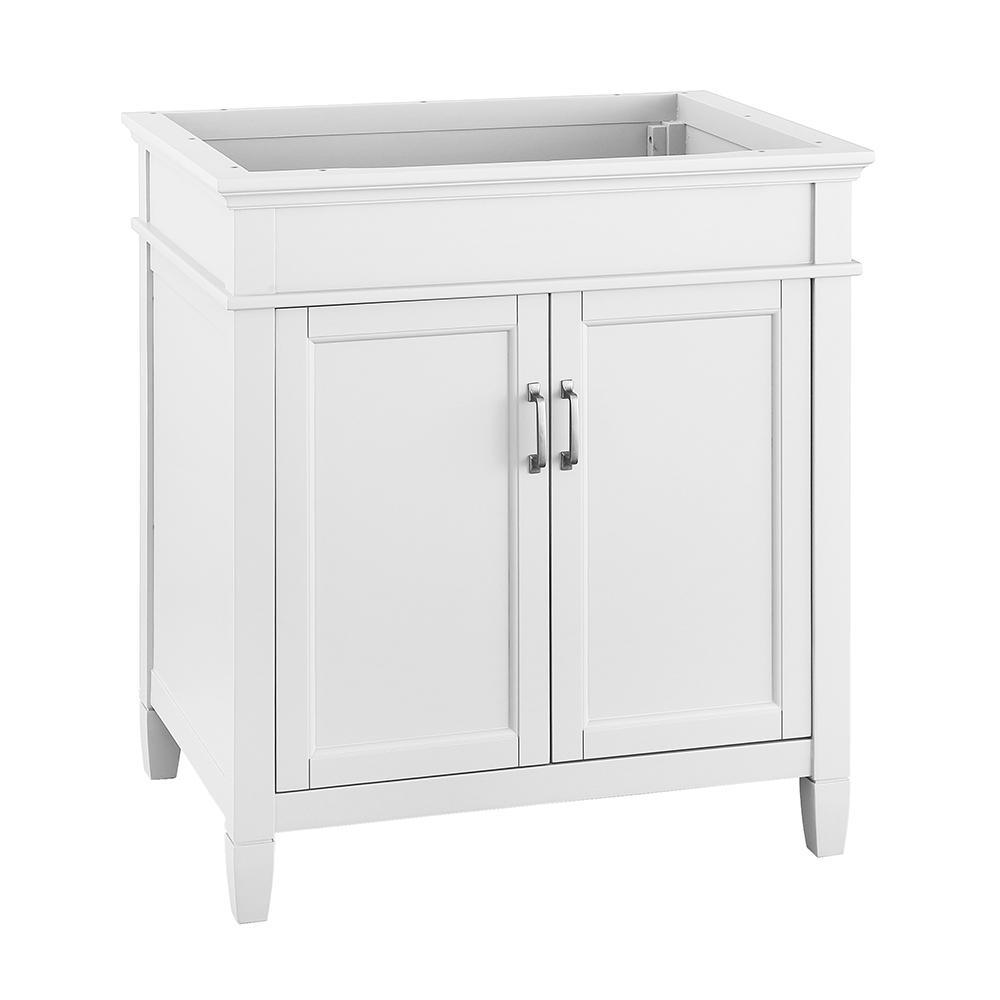 Ashburn 30 in. W x 21.63 in. D Vanity Cabinet in White - Super Arbor