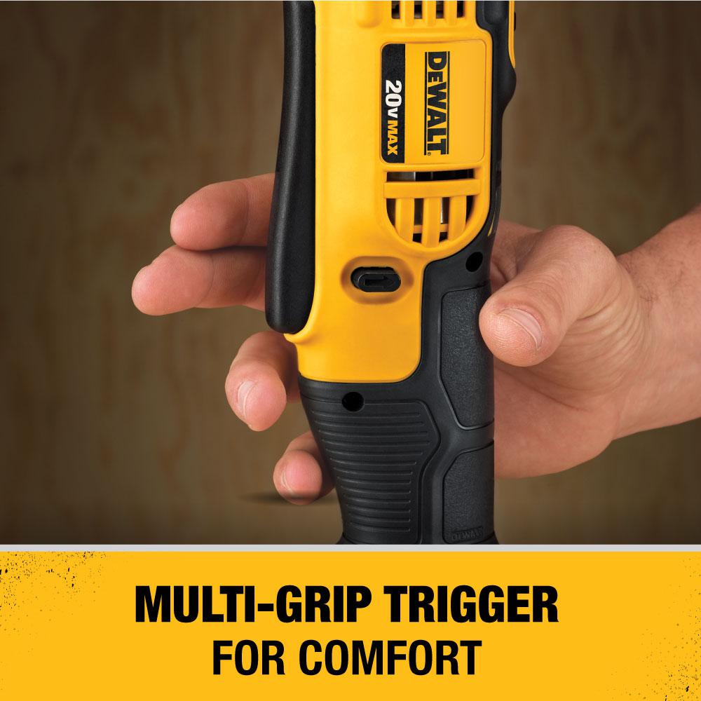 20-Volt MAX Lithium-Ion Cordless 3/8 in. Right Angle Drill (Tool-Only) - Super Arbor
