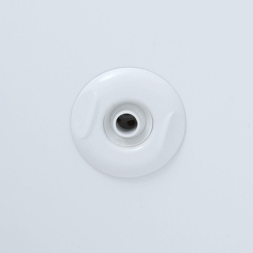 Mariposa 5 ft. Whirlpool Tub with Integral Farmhouse Apron Right-Hand Drain and Heater in White - Super Arbor
