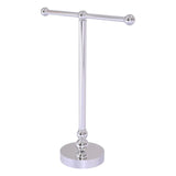 Allied Brass Vanity Top 2 Arm Guest Towel Holder in Matte Gray