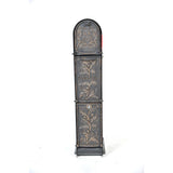 Climbing Leaf 3-Door Front Access Lockable Ground Mount Mailbox in Silver Pewter - Super Arbor