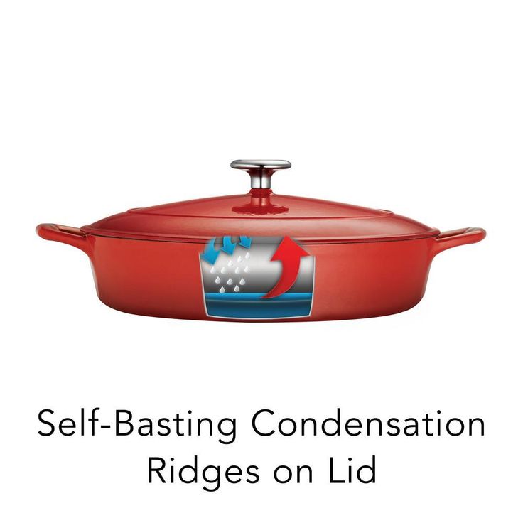 Gourmet 4 Qt. Cast Iron Braising Pan