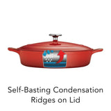 Gourmet 4 Qt. Cast Iron Braising Pan