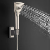 6-spray 8 in. High Pressure Dual Shower Head and Handheld Shower Head with Body spray in Brushed-Nickel