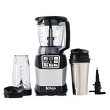 Nutri Auto-iQ 40 oz. 5-Speed Black Blender with Travel Cups